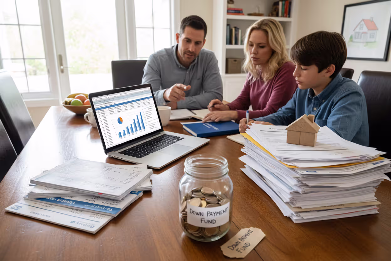 Home buyer planning savings and closing costs