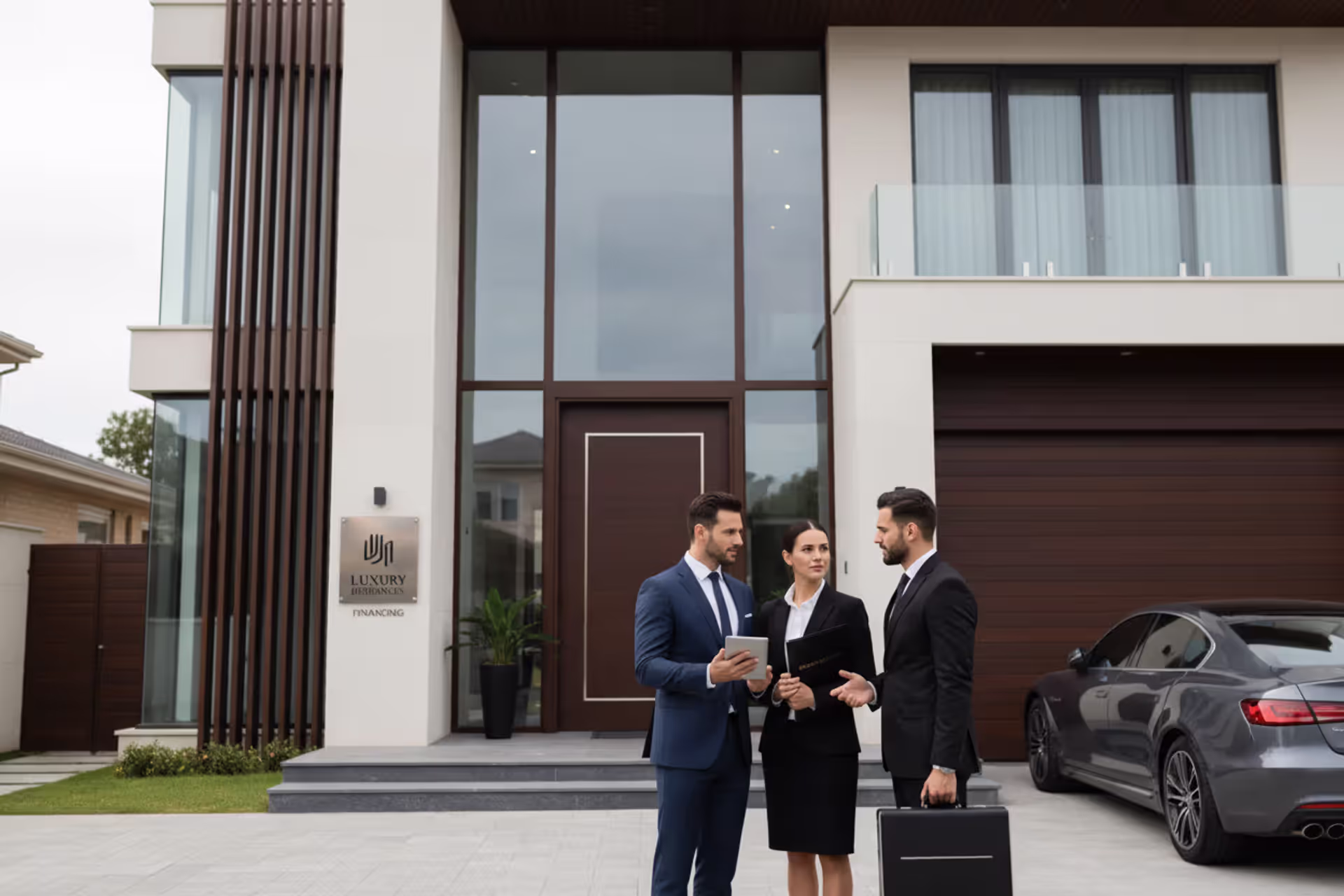 Luxury home purchase and jumbo mortgage concept